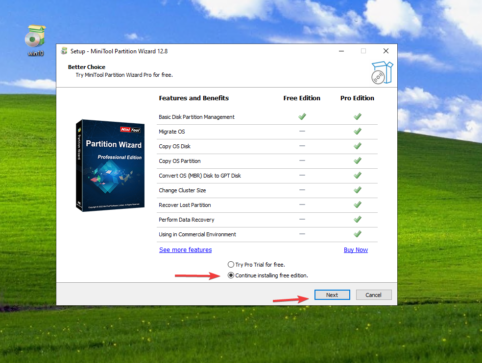 MiniTool Partition Wizard ücretsiz sürüm